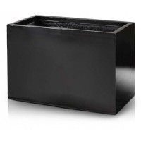 ż95.010 Fiber donica rectangle black